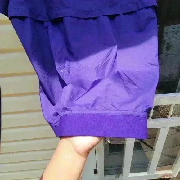 Nike FLETCHER Sideline Lockdown Half-Zip Jacket,LARGE Purple,Pockets Windbreaker - Picture 15 of 17